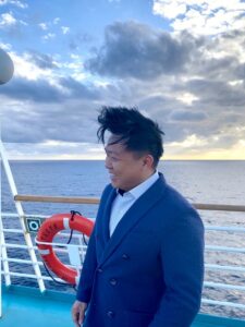 Stanley Choi auf dem Schiff